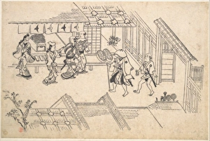 絵画　市村司　原画　直筆サイン　風景画　サンリュスチック通り　額の裏下割れあり 絵画 市村司 原画 直筆サイン 風景画 サンリュスチック通り 額の