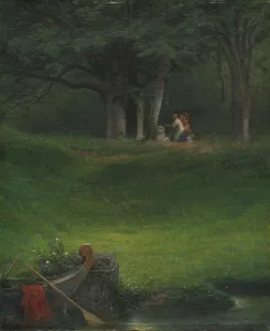 Offering God Pan 1855 Paul Delaroche French 1797-1856 Offering God Pan 1855 Paul Delaroche French 1797-1856