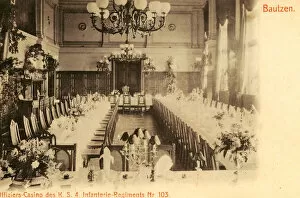 Officers Mess Gallery: Officers mess Bautzen Dining rooms Germany 1902