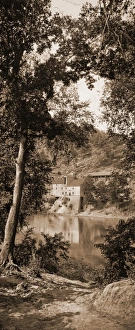 Old mill on the Potomac River, Maryland, Jackson, William Henry, 1843-1942, Mills Old mill on the Potomac River, Maryland, Jackson, William Henry, 1843-1942, Mills