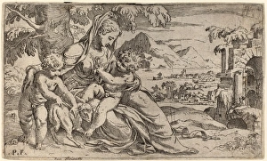Orazio Farinati after Paolo Farinati (Italian, 1559 - after 1616), Madonna and Child Orazio Farinati after Paolo Farinati (Italian, 1559 - after 1616), Madonna and Child