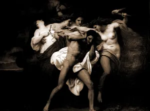 Orestes pursued by the Furies, 1862, Bouguereau, William Adolphe, 1825-1905, Myths, 1900 Orestes pursued by the Furies, 1862, Bouguereau, William Adolphe, 1825-1905, Myths, 1900
