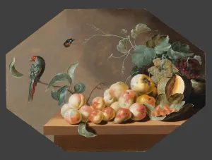 Ottmar Elliger Fruit Piece painting oil canvas Ottmar Elliger Fruit Piece painting oil canvas