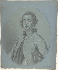 Oval Bust-Length Portrait Study Young Man ca Oval Bust-Length Portrait Study Young Man ca