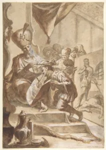 Painter Rewarded 1634-1705 Pen brown ink brush Painter Rewarded 1634-1705 Pen brown ink brush