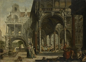 Palace Architecture fantasy open gallery party Palace Architecture fantasy open gallery party