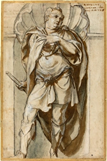 Paolo Farinati, Italian (1524-1606), The Emperor Aulus Vitellius, pen and brown ink Paolo Farinati, Italian (1524-1606), The Emperor Aulus Vitellius, pen and brown ink