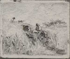 Path Grain Field original impression 1862 printed Path Grain Field original impression 1862 printed