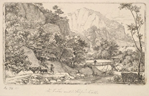 Peasant Cow Calf Unterberg Berchtesgaden 1818 Peasant Cow Calf Unterberg Berchtesgaden 1818