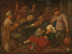 Peasant Drinking Inn interior group drinking Peasant Drinking Inn interior group drinking