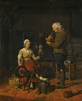 Peasant Family Cottage Interior farmhouse family Peasant Family Cottage Interior farmhouse family