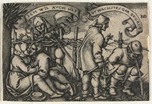 Peasant Wedding Twelve Months No 10 1546 Hans Sebald Beham Peasant Wedding Twelve Months No 10 1546 Hans Sebald Beham