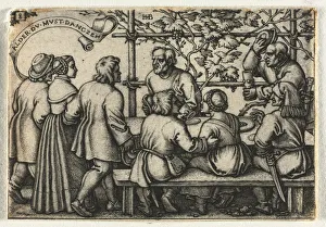 Peasant Wedding Twelve Months No 8 1546 Hans Sebald Beham Peasant Wedding Twelve Months No 8 1546 Hans Sebald Beham