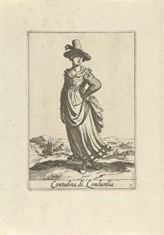 Peasant Woman dressed in the Lombard fashion, Pieter Lastman, Anonymous, Johannes Covens Peasant Woman dressed in the Lombard fashion, Pieter Lastman, Anonymous, Johannes Covens