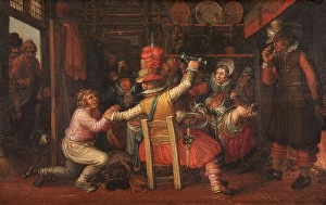 Peasant's Sorrow Boerenverdriet group richly dressed townspeople indulge Peasant's Sorrow Boerenverdriet group richly dressed townspeople indulge