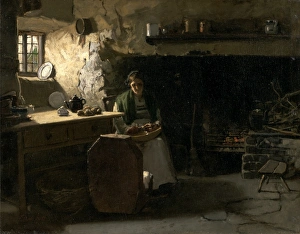 Peeling Potatoes Signed, lower left: Frank Holl , Frank Holl, 1845-1888 Peeling Potatoes Signed, lower left: Frank Holl , Frank Holl, 1845-1888