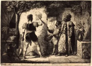 Pierre-Nolasque Bergeret, French (1782-1863), Artist Drawing a Man in Turkish Dress Pierre-Nolasque Bergeret, French (1782-1863), Artist Drawing a Man in Turkish Dress