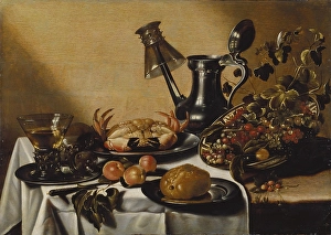 Pieter Claesz Life Crab Fruit Meal Piece Fruits Pieter Claesz Life Crab Fruit Meal Piece Fruits