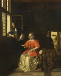 Pieter de Hooch Interior Young Lady Reading Letter Pieter de Hooch Interior Young Lady Reading Letter