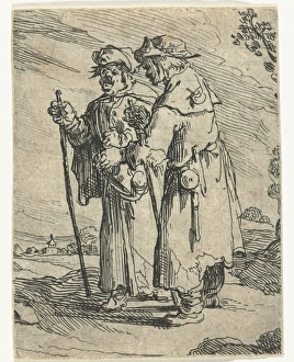 Two pilgrims on the road, Andries Both, ca. 1622 - ca. 1642 Two pilgrims on the road, Andries Both, ca. 1622 - ca. 1642