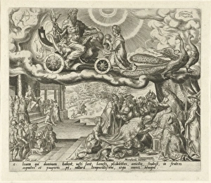 The planet Jupiter and its children, Harmen Jansz Muller, Hieronymus Cock, 1566 - 1570 The planet Jupiter and its children, Harmen Jansz Muller, Hieronymus Cock, 1566 - 1570