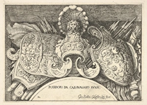 Plate 2 trophies Roman arms decorations windows Plate 2 trophies Roman arms decorations windows