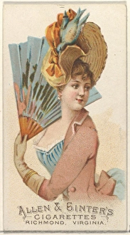 Plate 38 Fans Period series N7 Allen & Ginter Cigarettes Brands Plate 38 Fans Period series N7 Allen & Ginter Cigarettes Brands