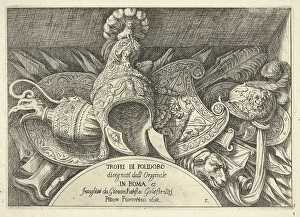 Plate 5 trophies Roman arms decorations windows Plate 5 trophies Roman arms decorations windows