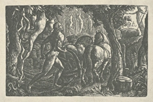 Ploughman 1827 Wood engraving India paper laid down Ploughman 1827 Wood engraving India paper laid down