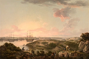 Port Mahon, Minorca with British Men-of-War at Anchor, John Thomas Serres, 1759-1825 Port Mahon, Minorca with British Men-of-War at Anchor, John Thomas Serres, 1759-1825