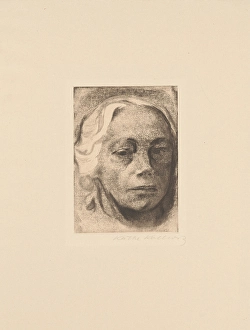 Portrait Artist Selbstbildnis 1912 Soft-ground etching Portrait Artist Selbstbildnis 1912 Soft-ground etching