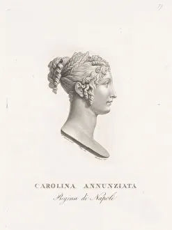 Portrait bust Carolina Bonaparte Carolina Annunziata Portrait bust Carolina Bonaparte Carolina Annunziata