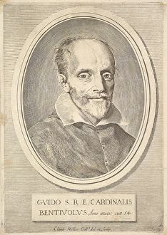 Portrait Cardinal Guido Bentivoglio 1633 Engraving Portrait Cardinal Guido Bentivoglio 1633 Engraving