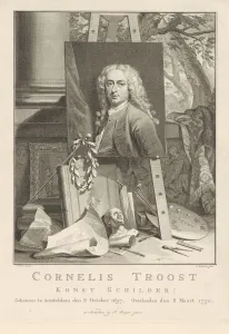 Portrait Cornelis Troost left painter Cornelis Troost Portrait Cornelis Troost left painter Cornelis Troost