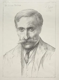 Portrait Dr Louis Vintras Alphonse Legros French Portrait Dr Louis Vintras Alphonse Legros French