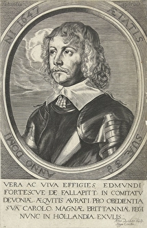 Portrait of Edmund Fortescue at the age of 38 in oval, Hendrick Danckerts, 1647 Portrait of Edmund Fortescue at the age of 38 in oval, Hendrick Danckerts, 1647