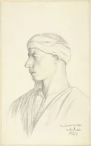 Portrait Egyptian Fellah Jean-Le Gerome French Portrait Egyptian Fellah Jean-Le Gerome French