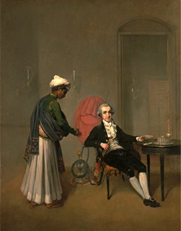 Portrait of a Gentleman, Possibly William Hickey, and an Indian Servant A Gentleman Portrait of a Gentleman, Possibly William Hickey, and an Indian Servant A Gentleman