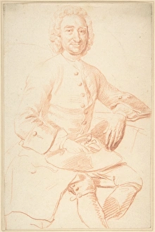 Portrait George Graham ca 1739 Red chalk sheet Portrait George Graham ca 1739 Red chalk sheet