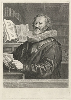 Portrait of Gerardus Joannes Vossius, print maker: Theodor Matham, Joachim von Sandrart Portrait of Gerardus Joannes Vossius, print maker: Theodor Matham, Joachim von Sandrart