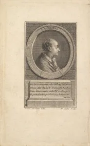 Portrait Gessner 1775 Etching third state four Portrait Gessner 1775 Etching third state four