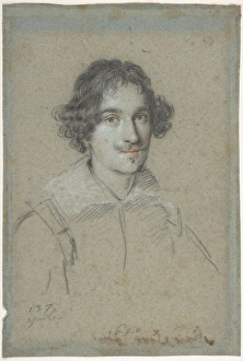 Portrait Giovanni Battista Rossa 1610-30 Black chalk Portrait Giovanni Battista Rossa 1610-30 Black chalk