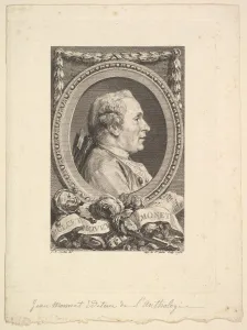 Portrait Jean Monnet 1765 Etching engraving third state Portrait Jean Monnet 1765 Etching engraving third state