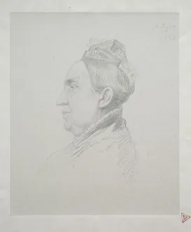 Portrait Madame Kemp Profile 2nd Plate Alphonse Legros Portrait Madame Kemp Profile 2nd Plate Alphonse Legros