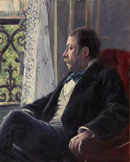 Portrait Man 1880 Gustave Caillebotte French Portrait Man 1880 Gustave Caillebotte French