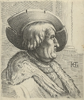 Portrait of a man with a hat, Hendrick Goltzius, print maker: Anonymous, Claes Jansz Portrait of a man with a hat, Hendrick Goltzius, print maker: Anonymous, Claes Jansz