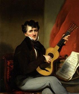 Portrait of a Man Playing a Guitar A Man Playing a Guitar, George Chinnery, 1774-1852 Portrait of a Man Playing a Guitar A Man Playing a Guitar, George Chinnery, 1774-1852