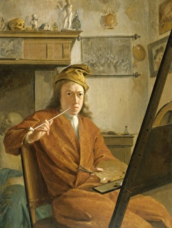 Portrait of a Painter, perhaps the Artist Himself, attributed to Aert Schouman, 1730 Portrait of a Painter, perhaps the Artist Himself, attributed to Aert Schouman, 1730