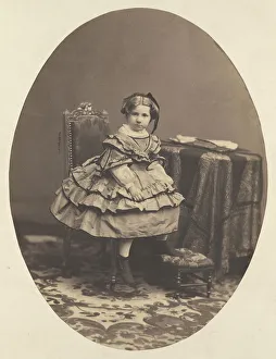 Portrait Seated Girl Andre Adolphe-Eugene Disderi Portrait Seated Girl Andre Adolphe-Eugene Disderi