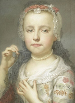 Portrait young girl Julie Carlotta Mengs artists sister Portrait young girl Julie Carlotta Mengs artists sister